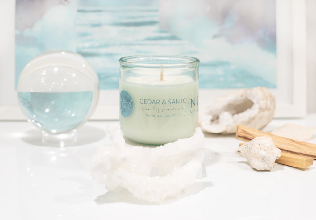 Cedar + Santo | Nº22 | Ritual Candle – The Bluest Light