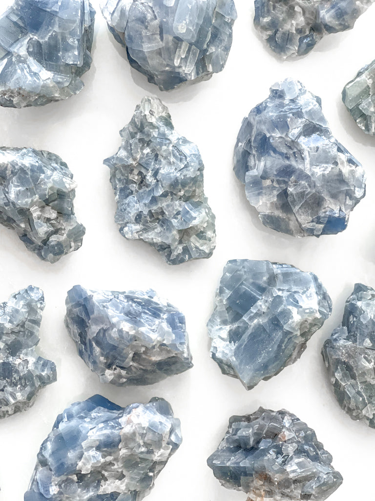 Blue Calcite  |  Cluster